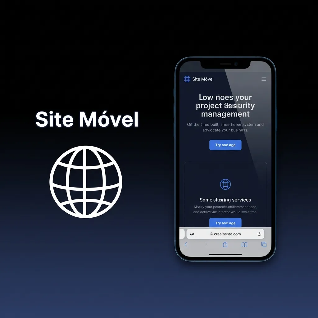 Website móvel responsivo adaptável a qualquer ecrã, acessível via navegador sem necessidade de download ou instalação
