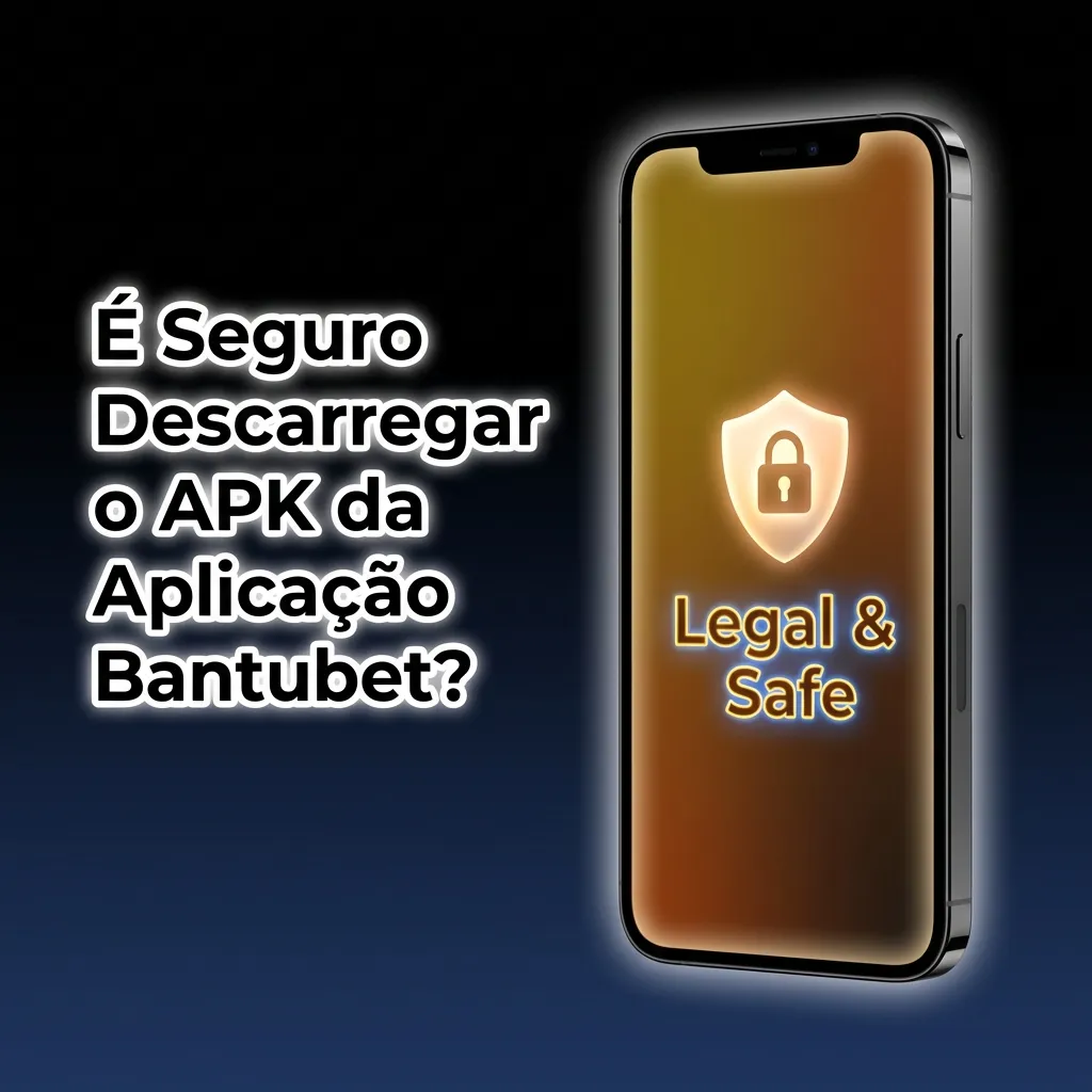 Smartphone exibindo aplicação Bantubet com ícone de cadeado de segurança e certificado SSL sobre fundo protegido
